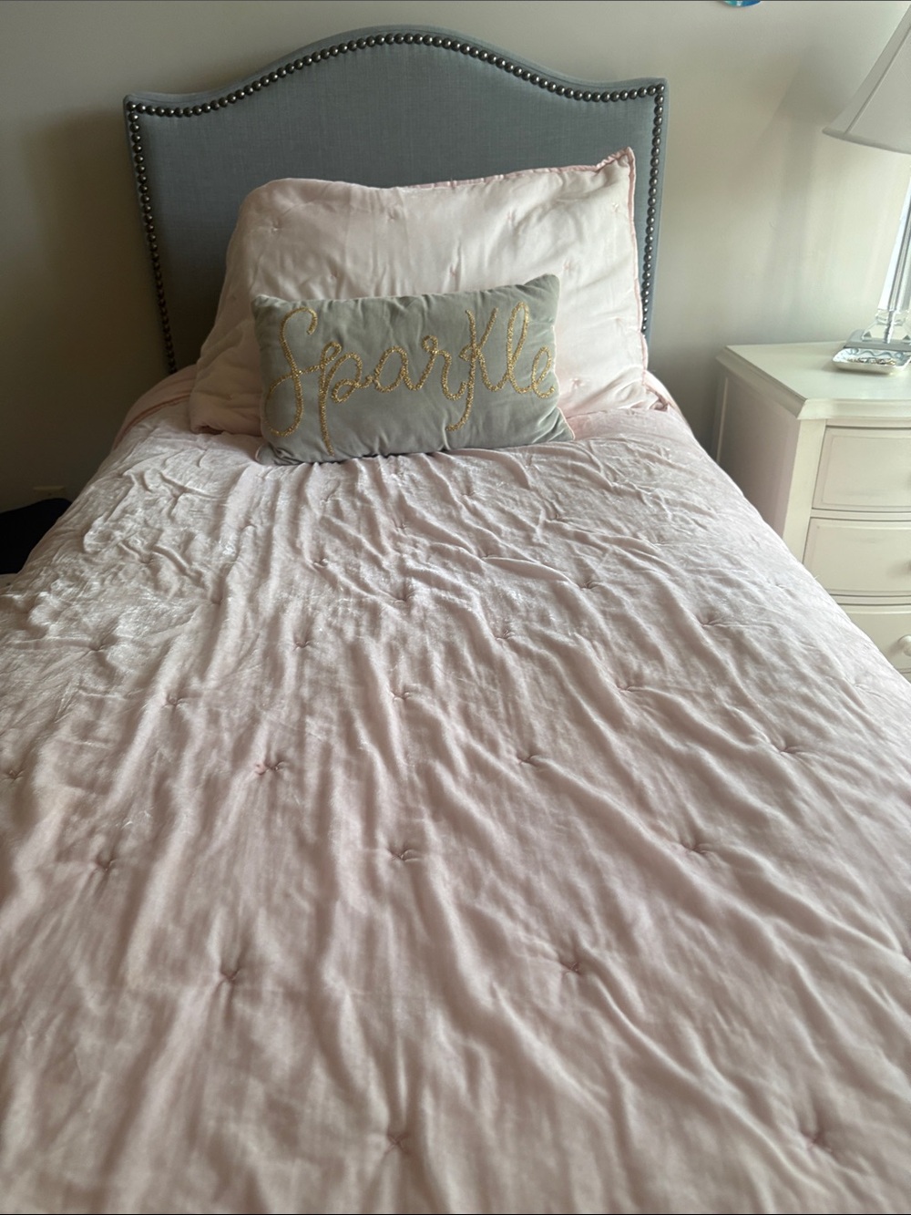 Opalhouse Pale Pink Tufted Twin Comforter